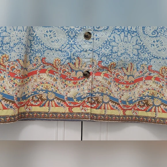 Lands' End Blue A-Line Knee-Length Skirt for Casual Wear - Picture 4 of 11